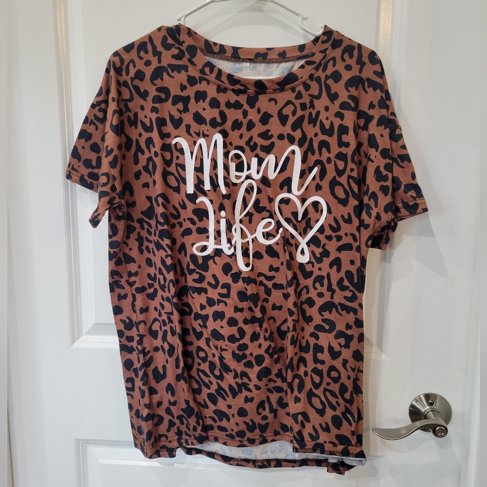 Womens boutique mom life t shirt